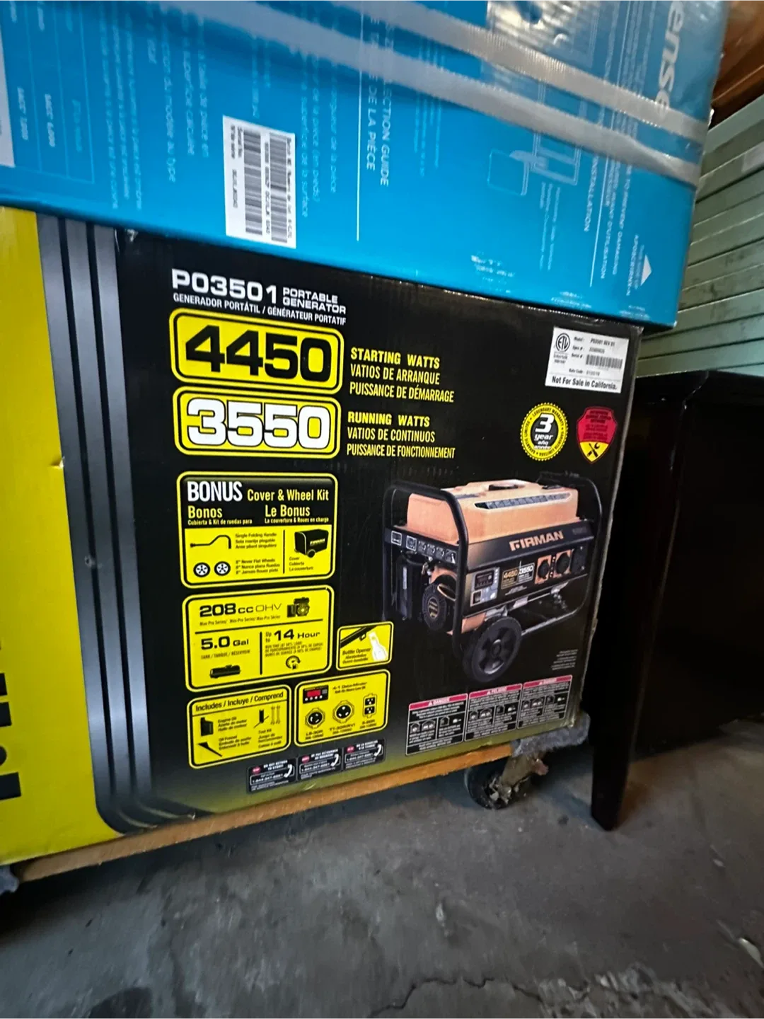 Firman P03501 Portable Generator - 4450 Watts