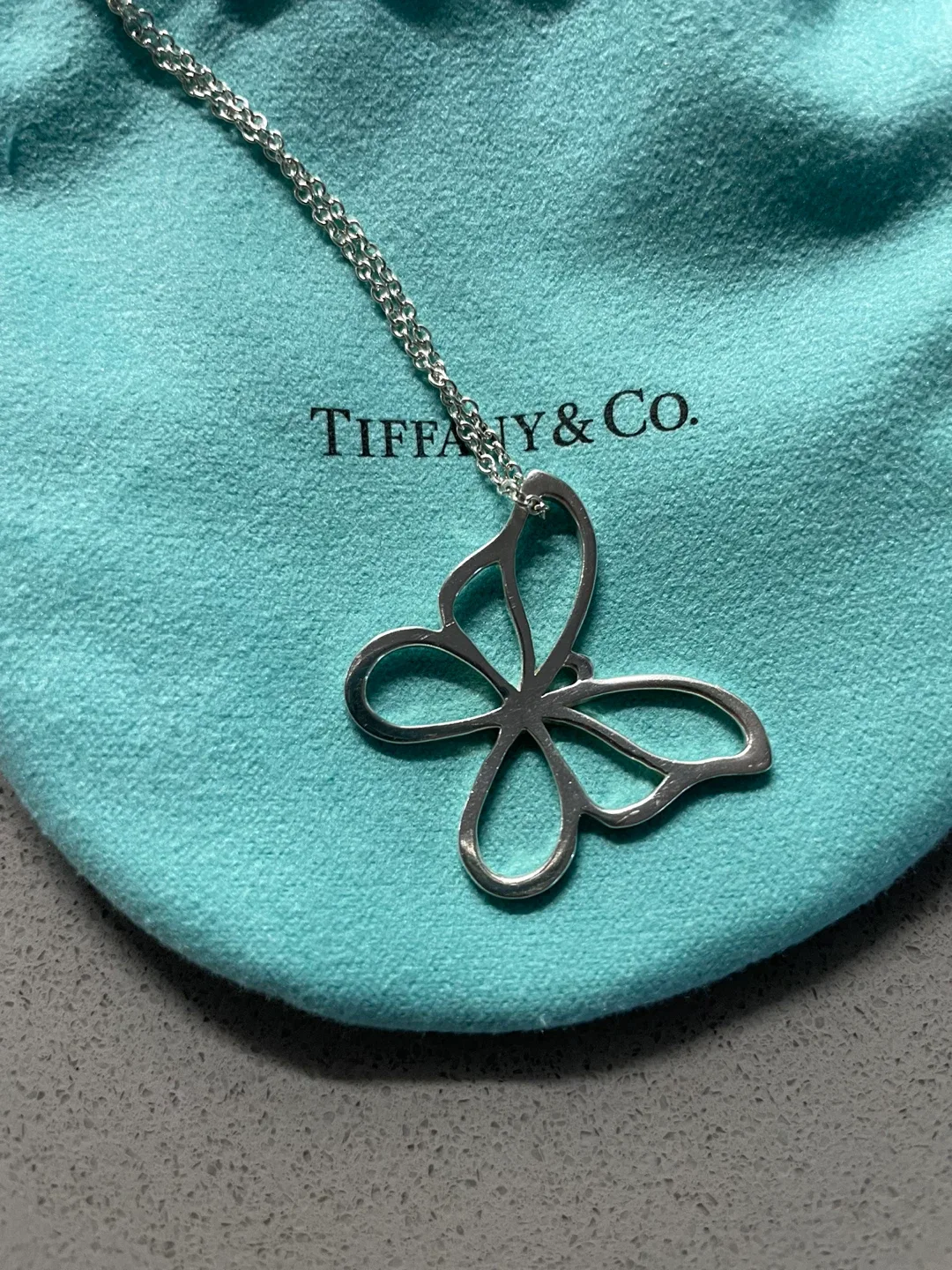 Tiffany & Co. Butterfly Pendant Necklace