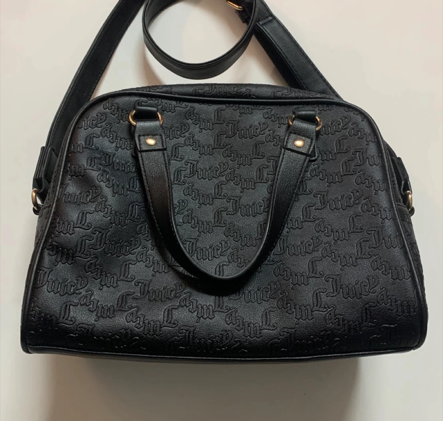 Juicy Couture Black Embossed Satchel #Cleanout - photo 3