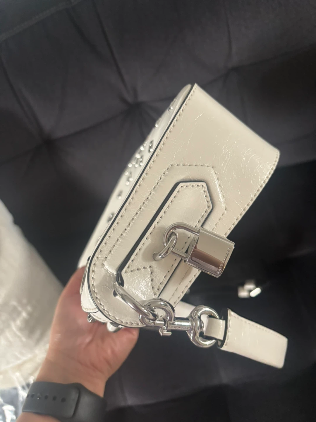 Marc Jacobs White Leather Shoulder Bag - photo 5