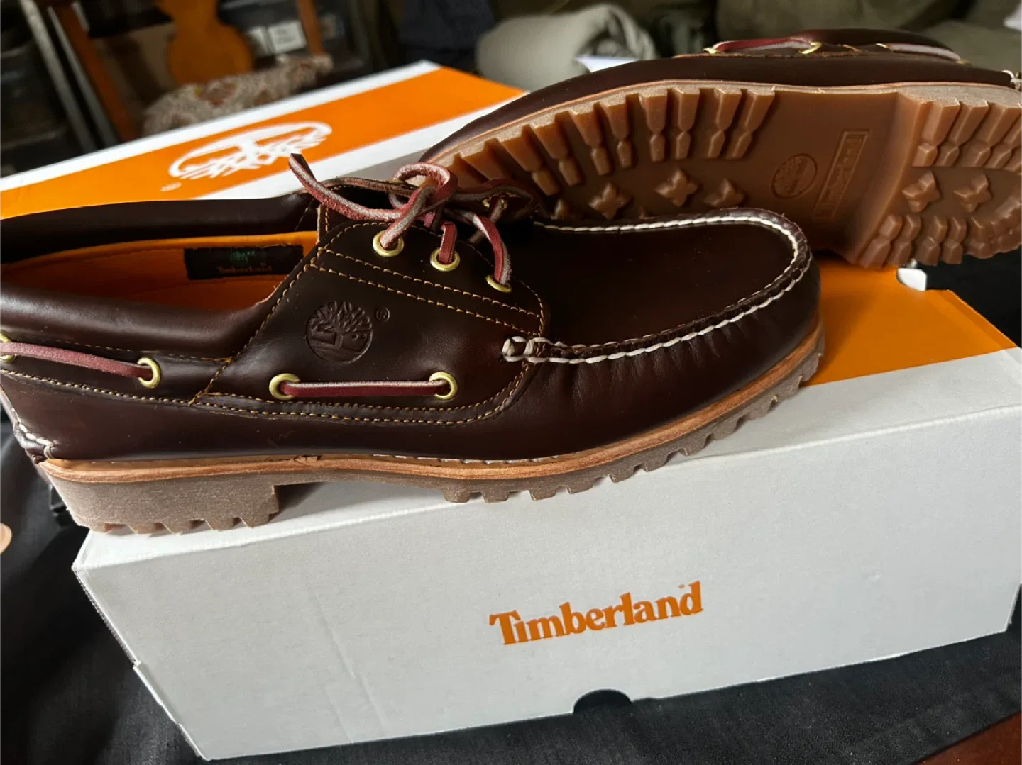 Timberland Authentic Boat Shoe - Brown, Size 10 image indicator(2)