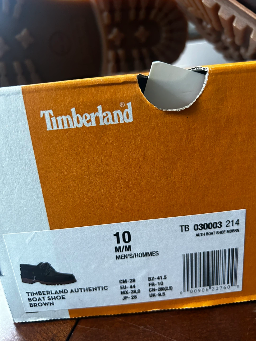Timberland Authentic Boat Shoe - Brown, Size 10 - photo 3