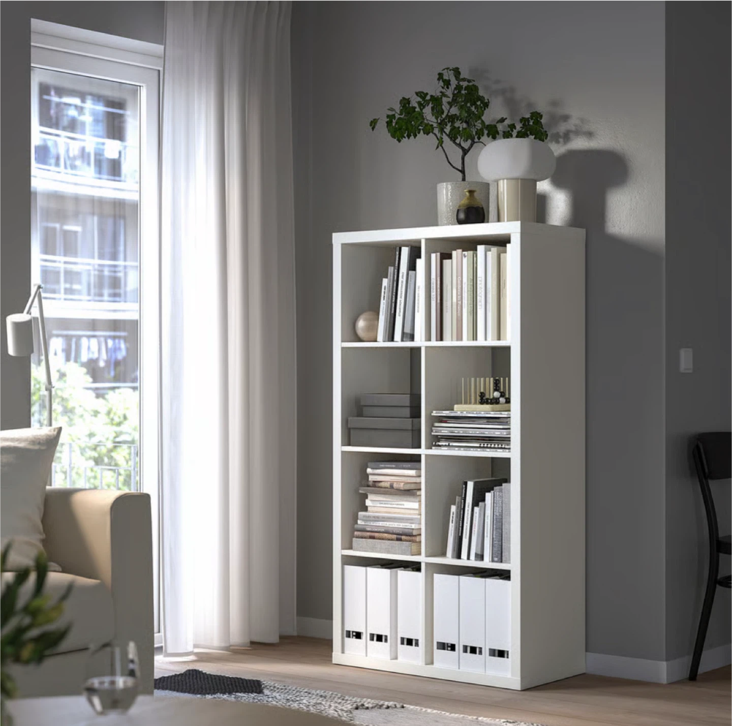 IKEA Kallax White Shelving Unit - photo 3