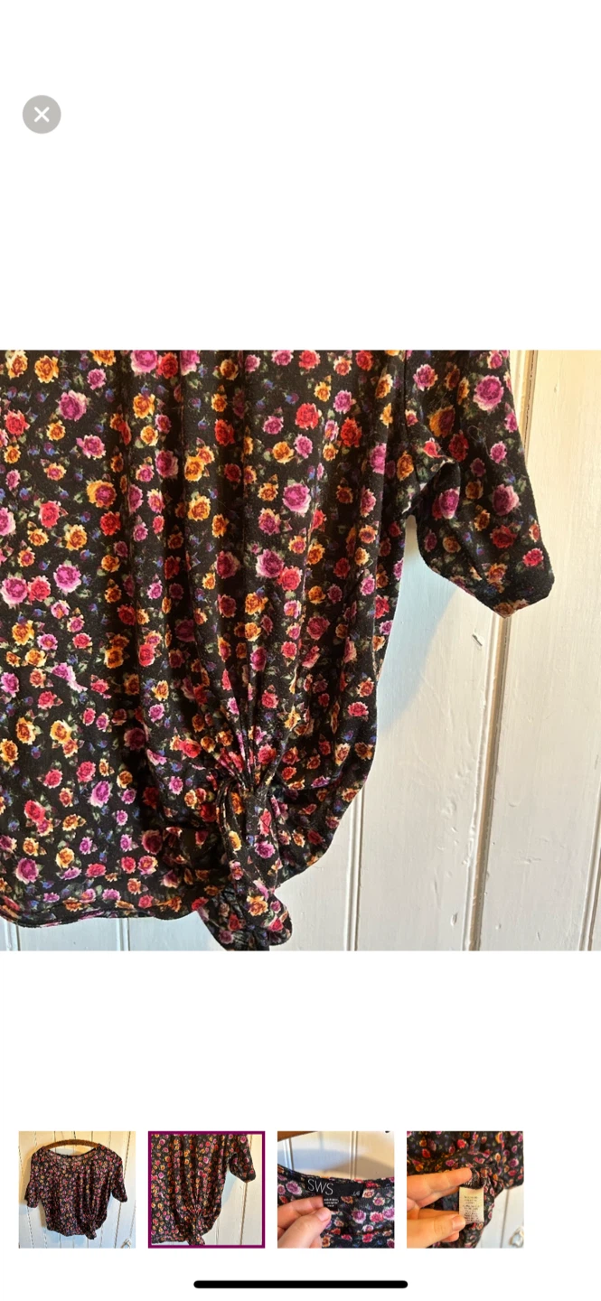 SWS Floral Knot-Front Top - Size L - photo 2