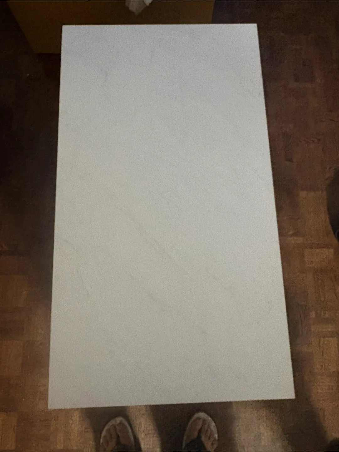 White & Chrome Coffee Table