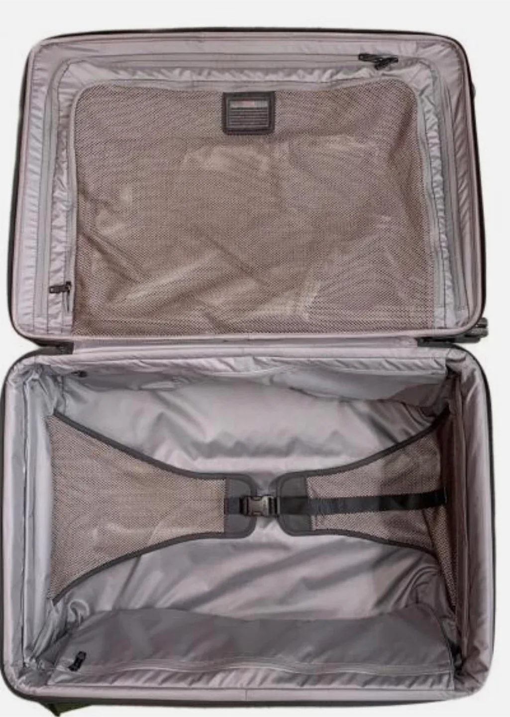 Tumi Black alpha II 4 Wheeled large expandable luggage image indicator(10)