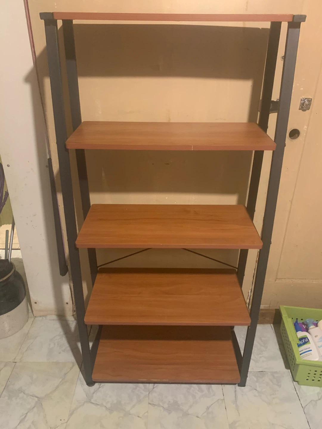 ♻️ 4-Tier Brown Bookshelf #5Cleanout