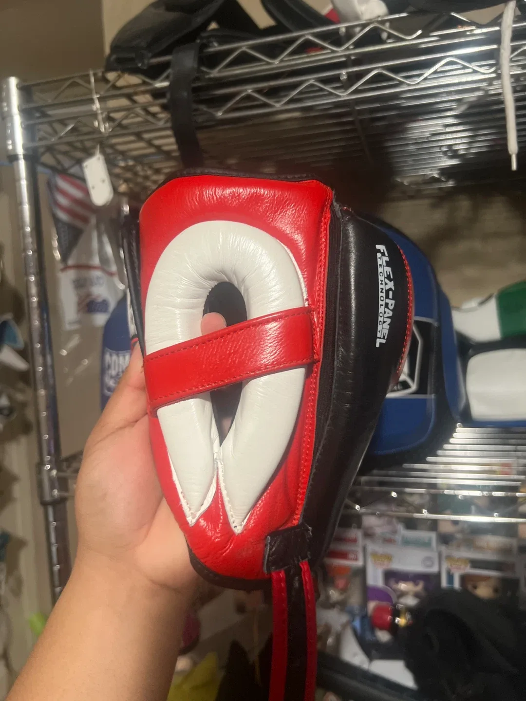 Ringside Boxing Headgear - Red/White image indicator(3)