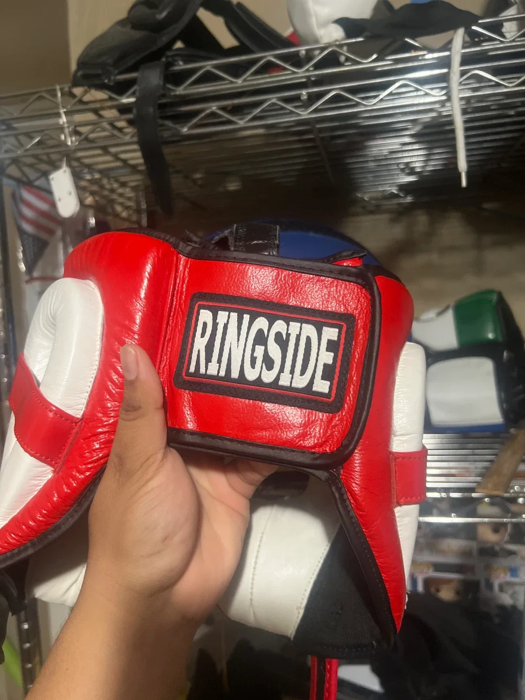 Ringside Boxing Headgear - Red/White image indicator(4)