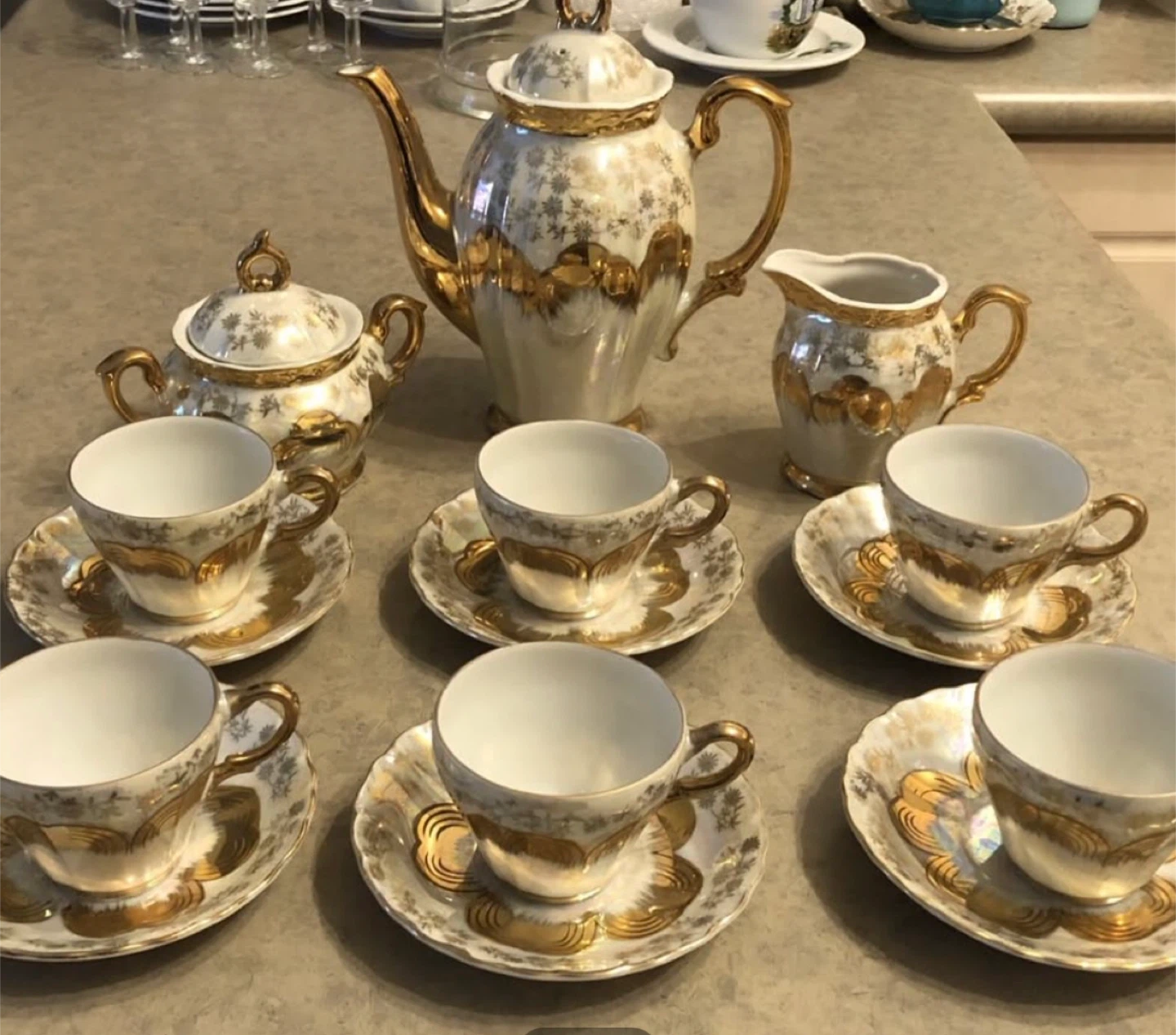 Espresso sets - china cups, saucers