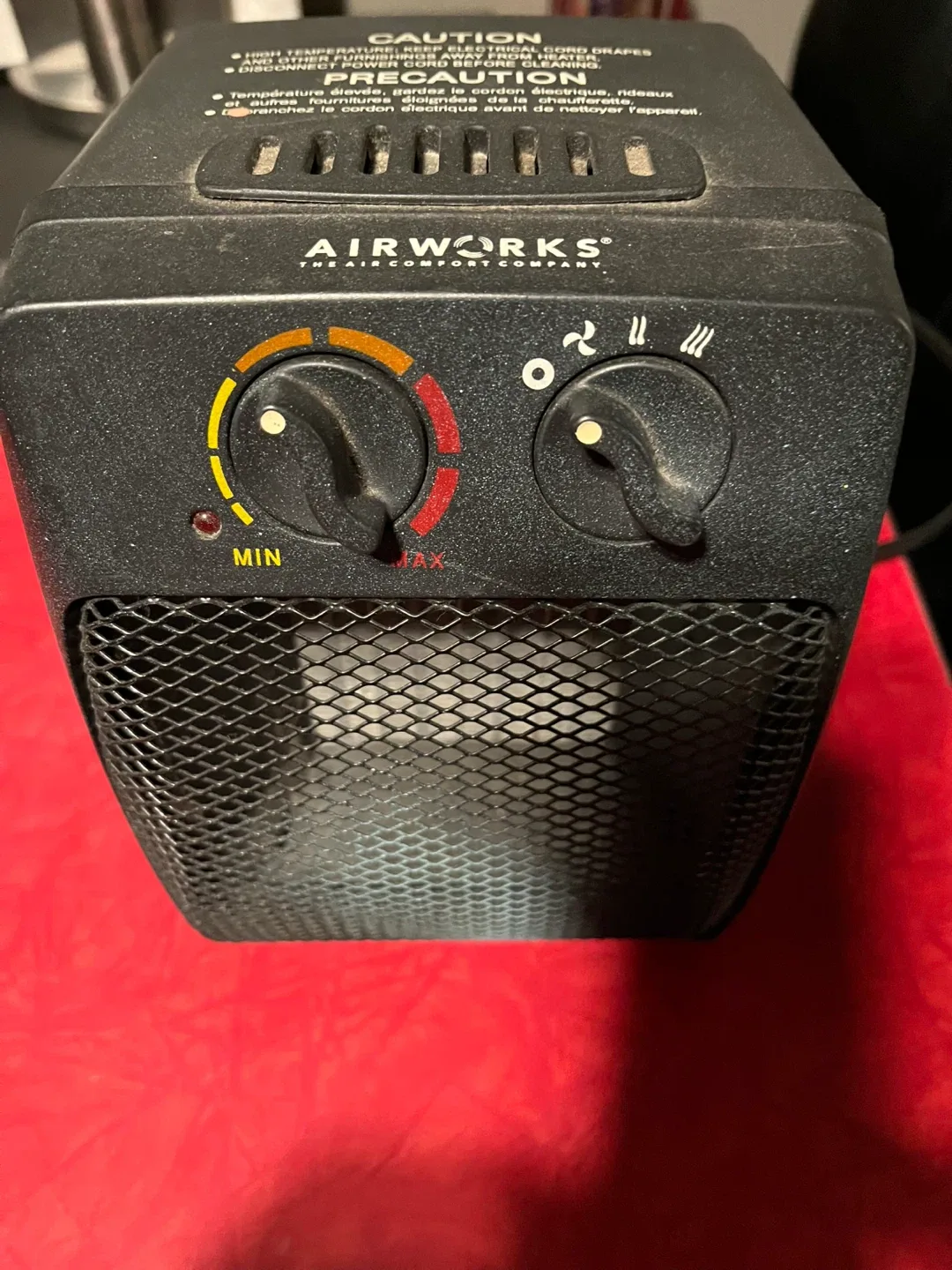 #cleanout  portable electric heater