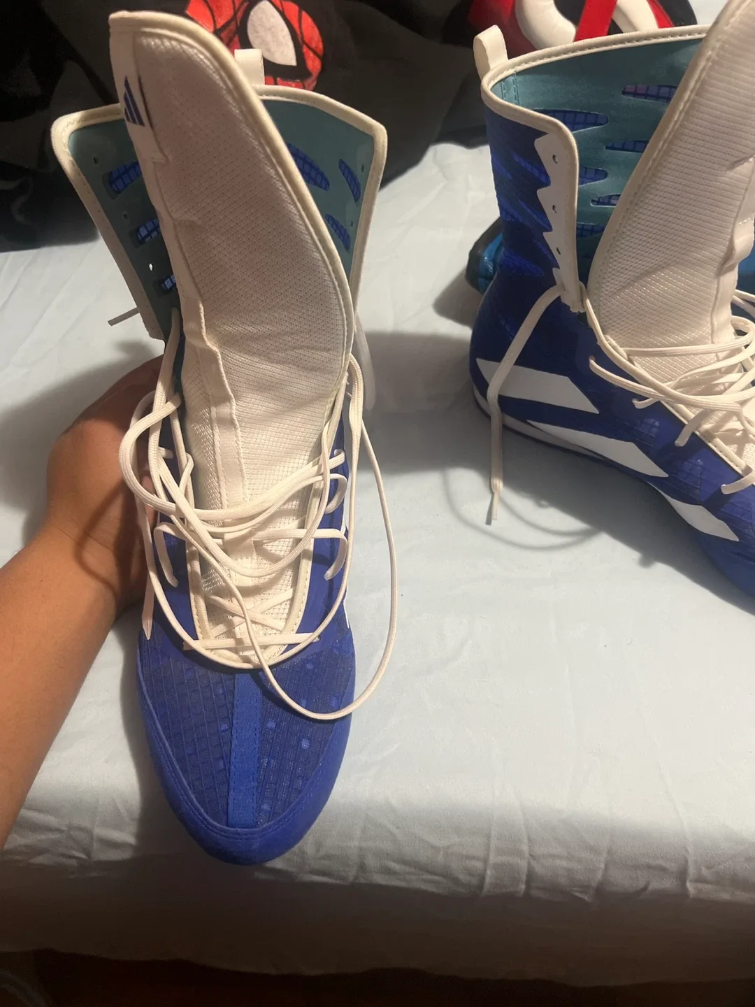 Adidas Boxing Shoes - Blue/White, US 10 image indicator(2)