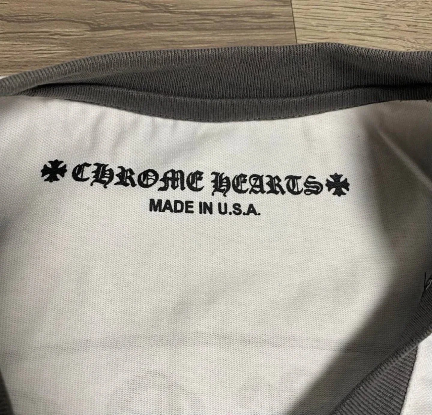 Chrome Hearts Long Sleeve Baseball Tee Grey/White - All Sizes image indicator(5)