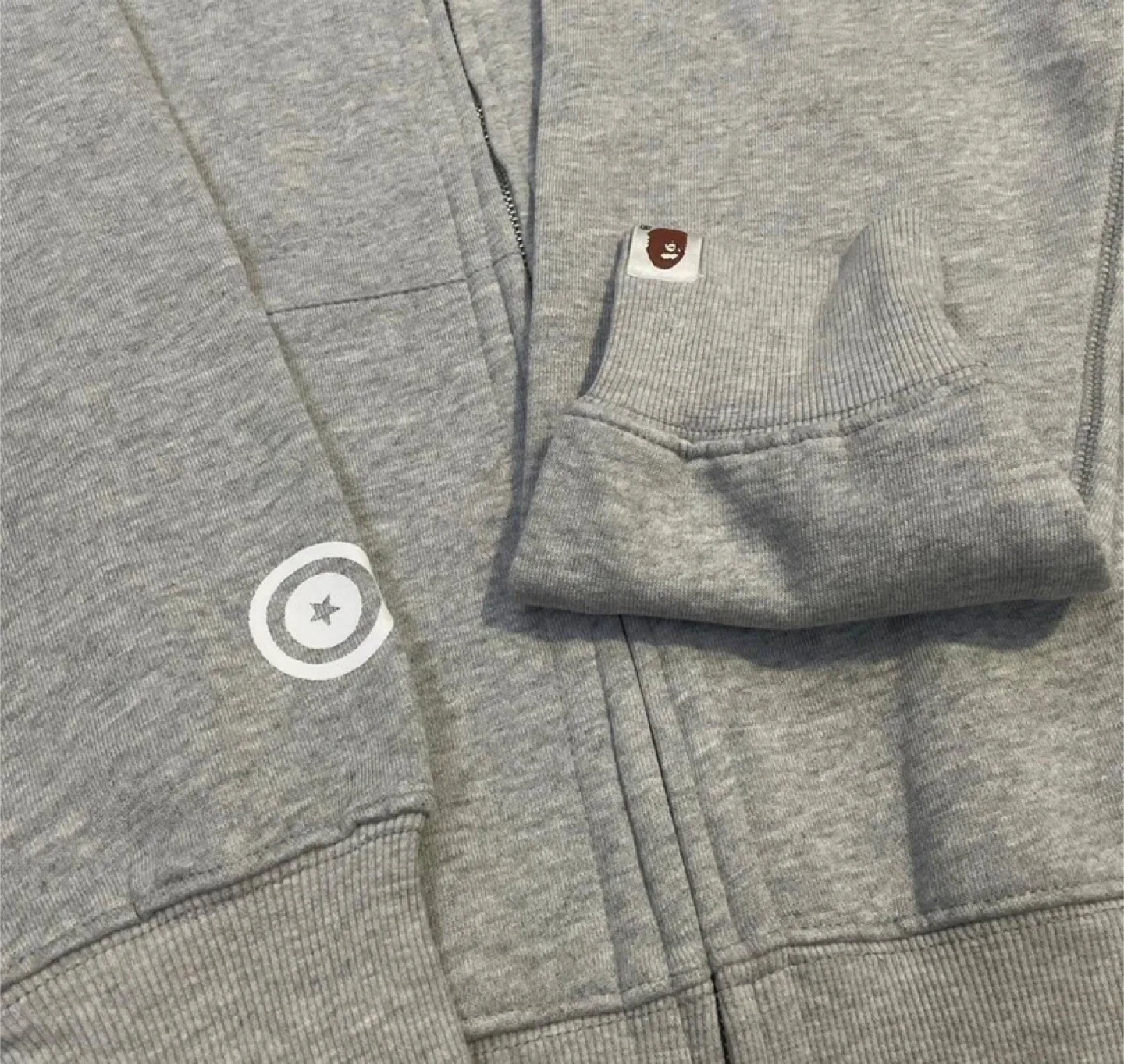 Bape Shark Full Zip Double Hooded Grey/Pink Camo Mix image indicator(3)