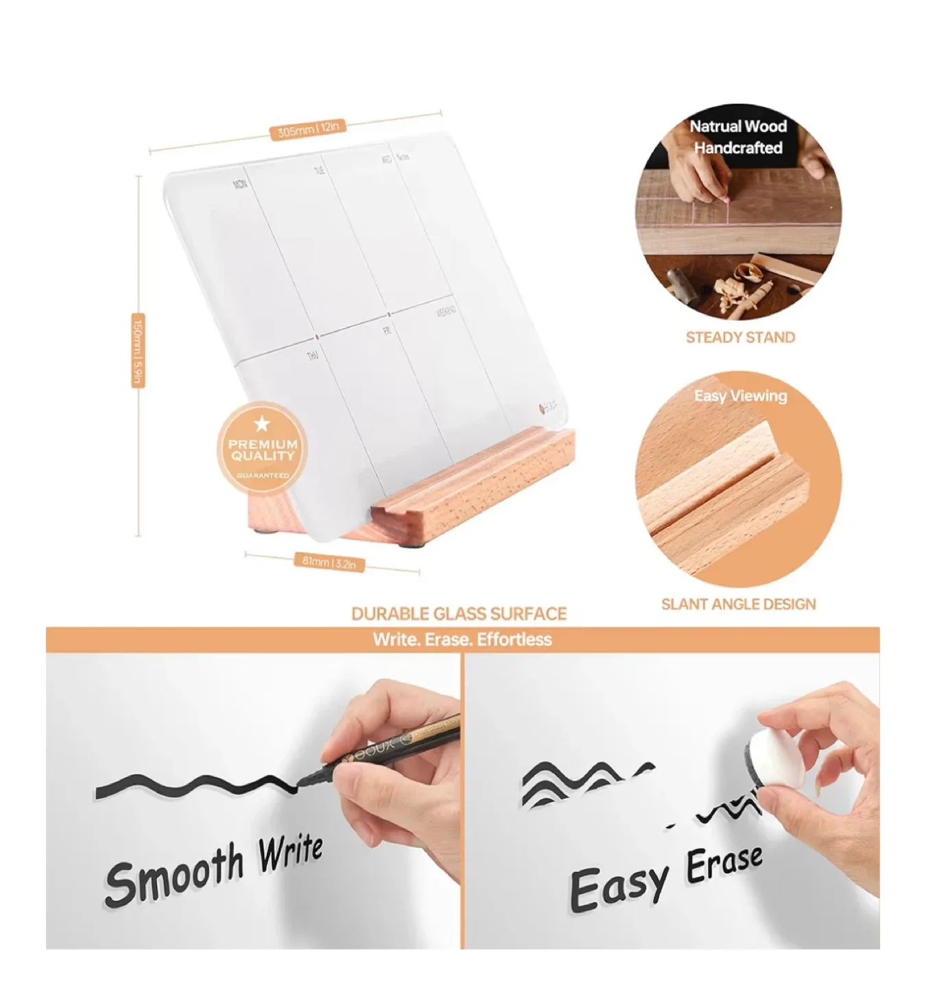 Glass Dry Erase Weekly Planner image indicator(2)