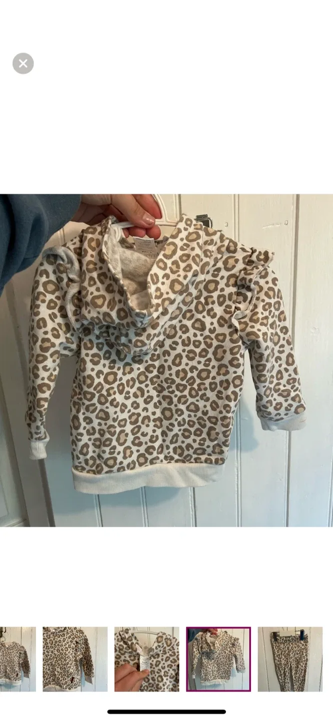 Lila & Jack 12M Leopard Print Hoodie Set image indicator(4)