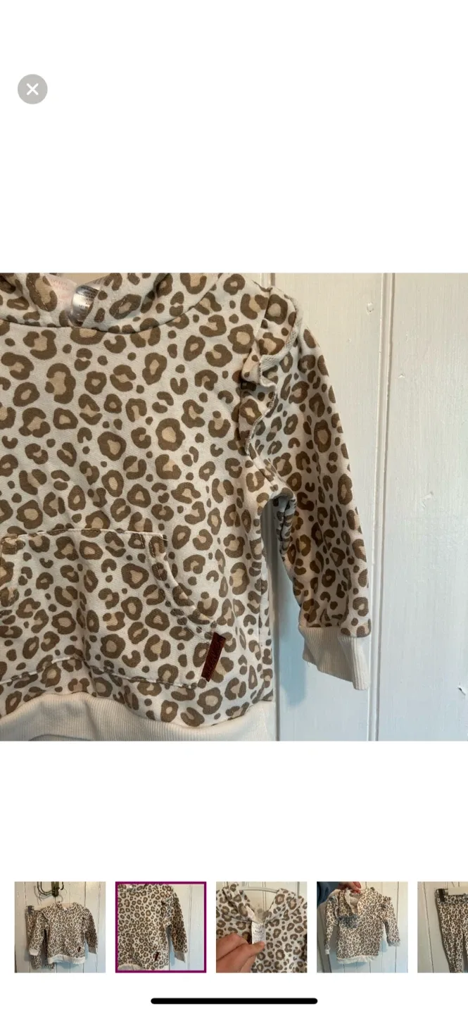 Lila & Jack 12M Leopard Print Hoodie Set image indicator(2)