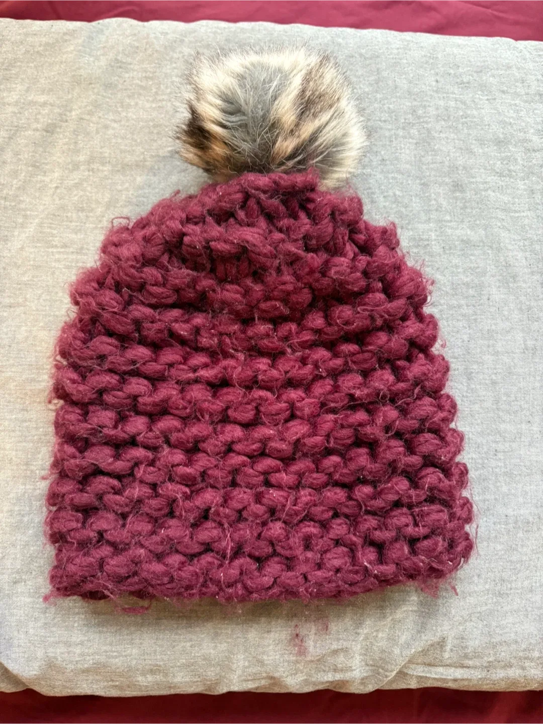 Knit Beanie with Pom Pom #Cleanout