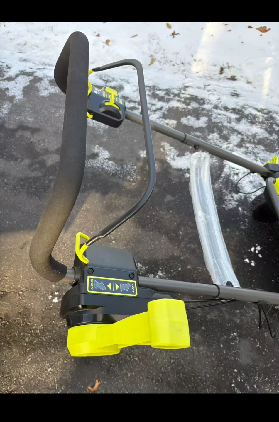 Ryobi Snow Blower with two batteries and charger