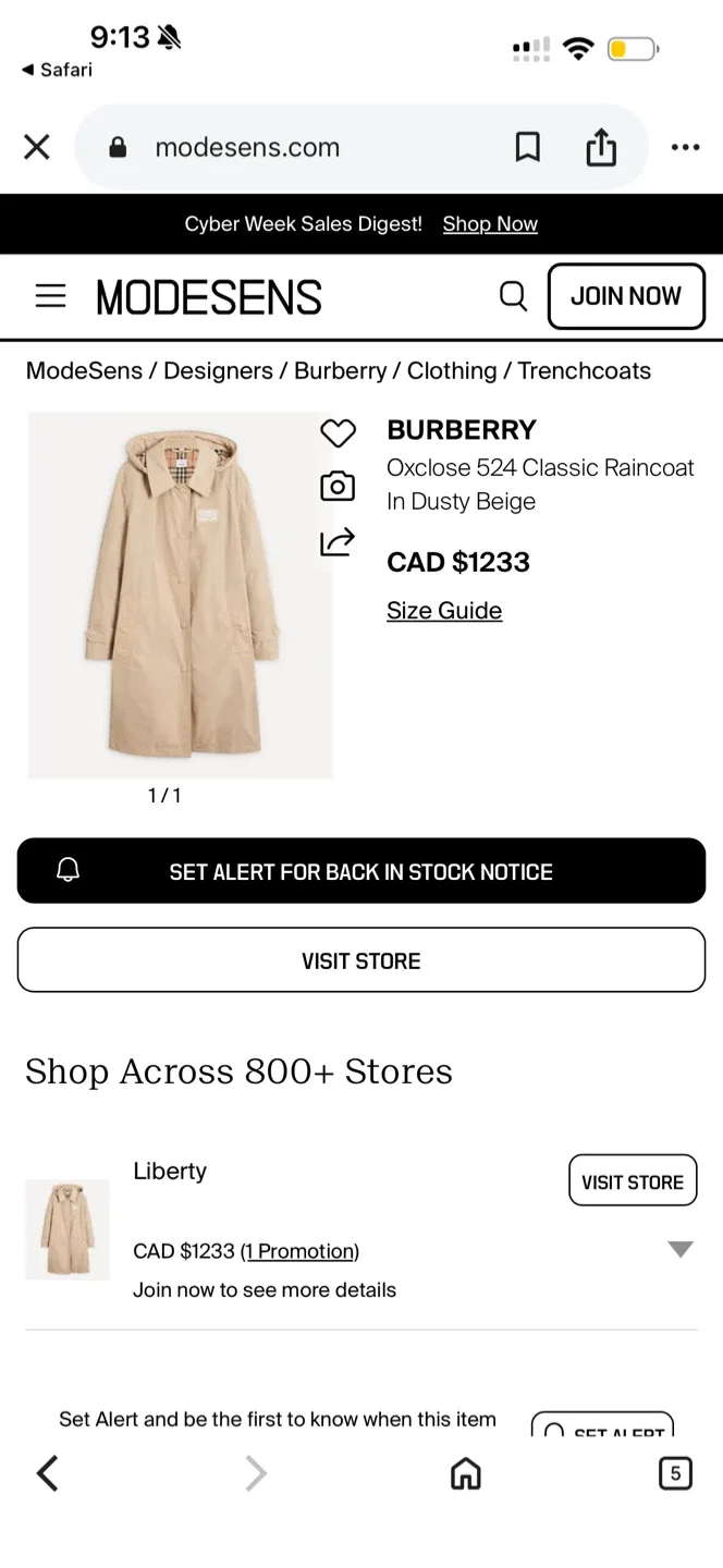 Burberry Oxclose 524 Classic Raincoat - Size 6 image indicator(2)