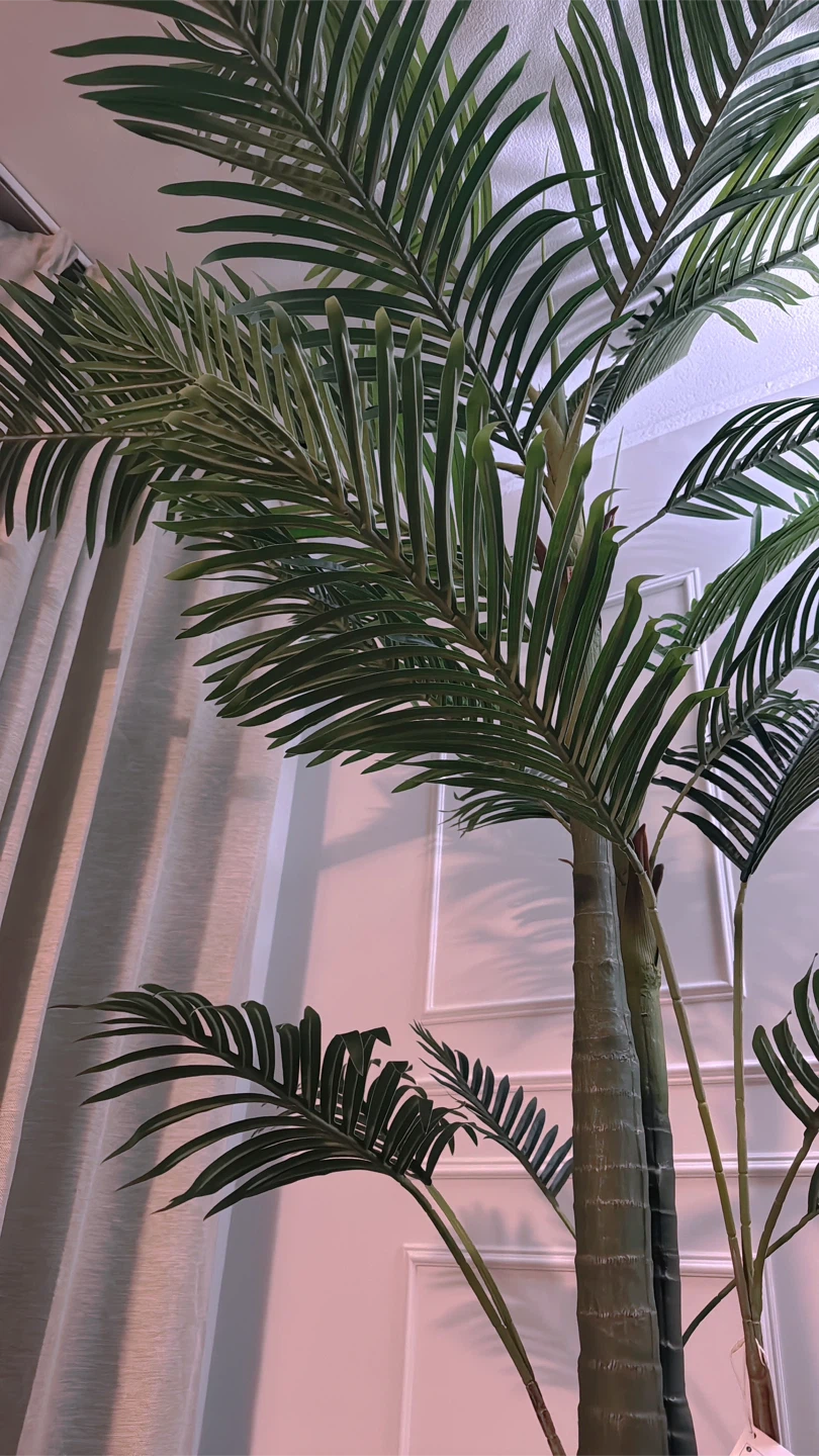 Faux 9ft Palm Tree with Luxury Large Stone Planter - photo 5