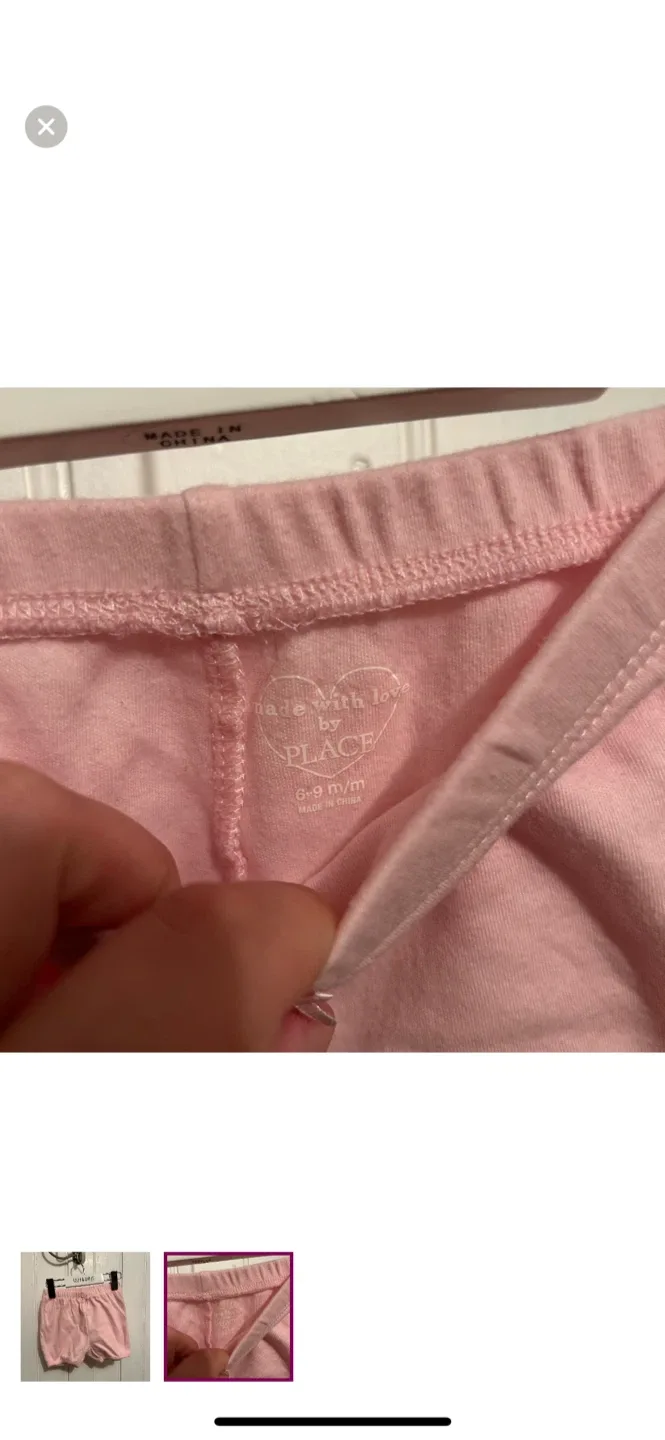 Place Baby Girl Pink Shorts, Size 6-9M image indicator(2)