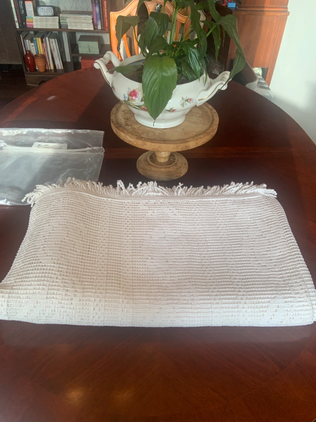 New European Off- White Tablecloth•Runner