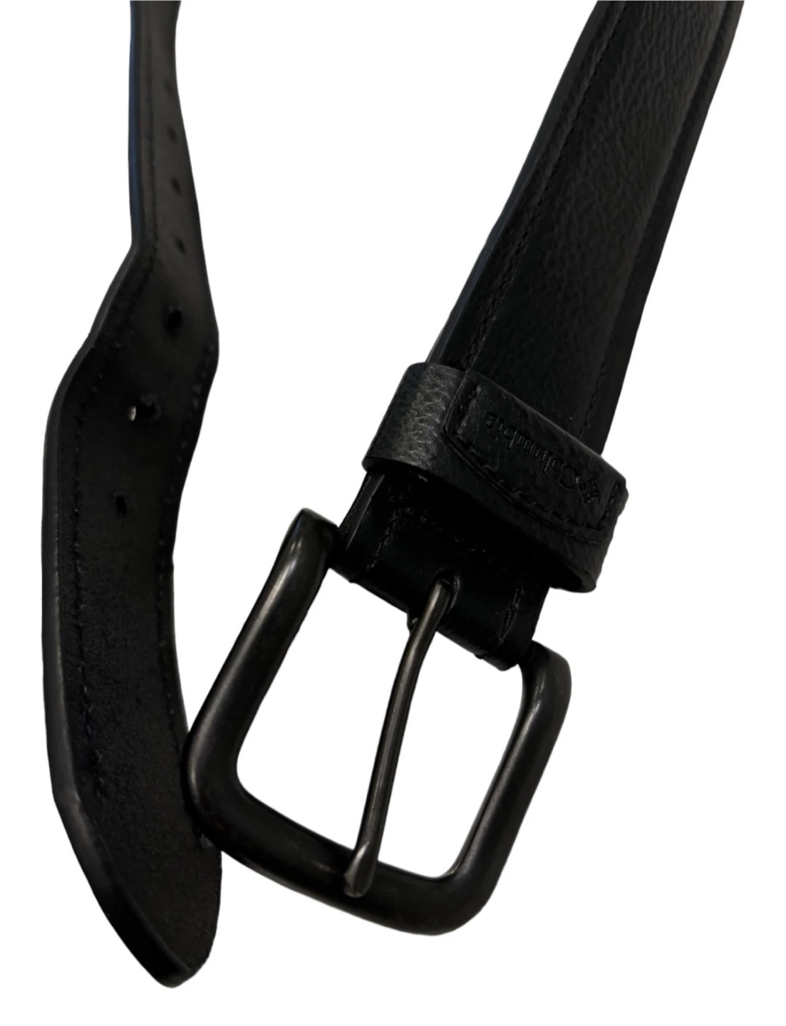 Columbia Black Leather Belt - Size M (34-36) - photo 2