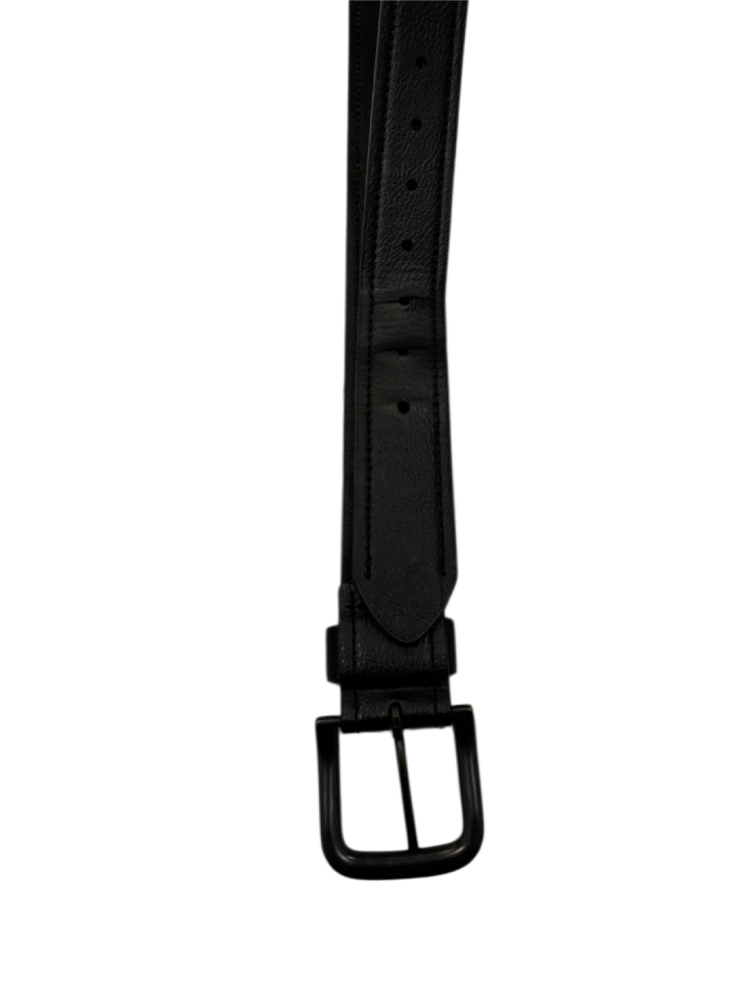 Columbia Black Leather Belt - Size M (34-36)