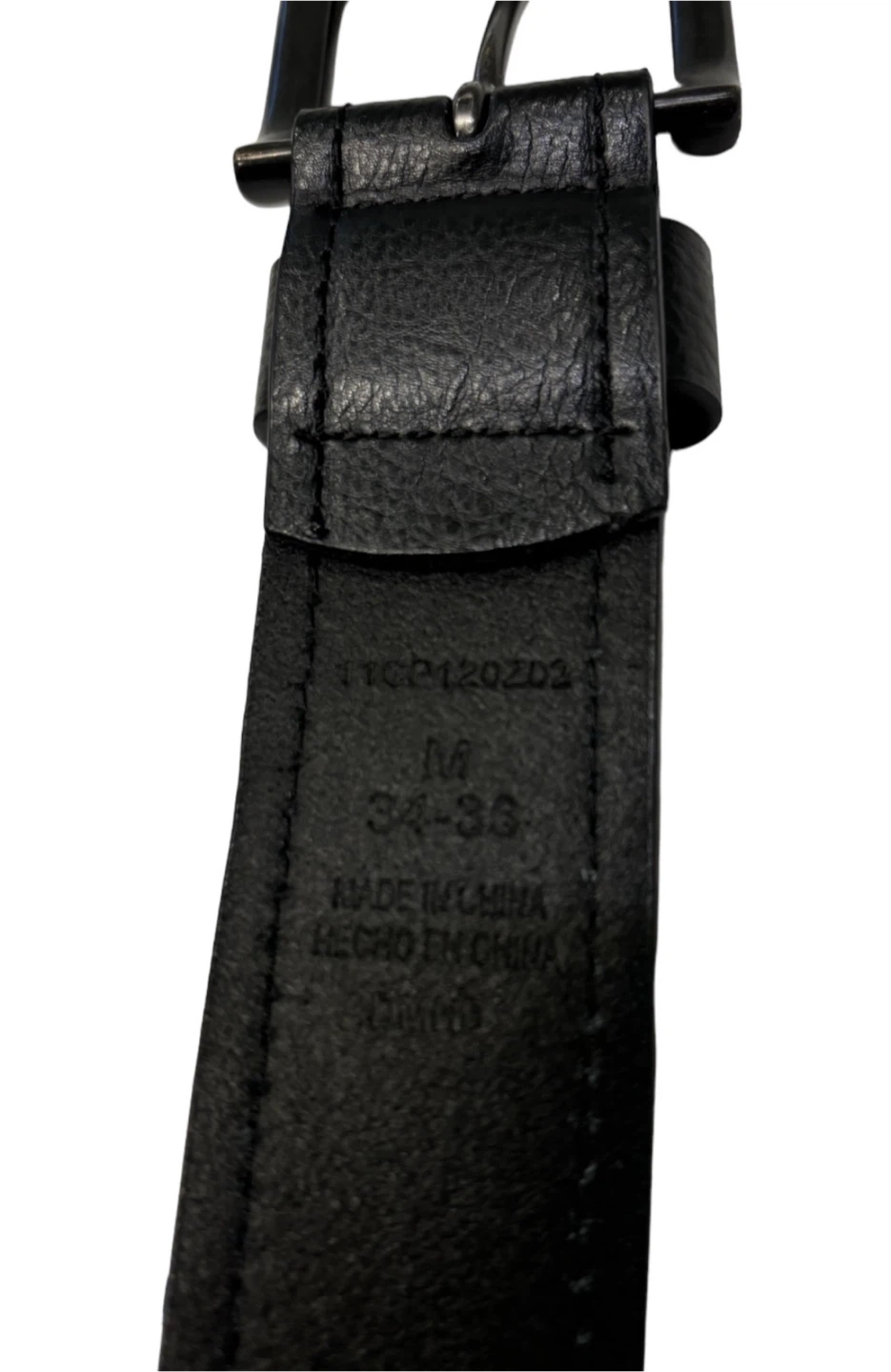 Columbia Black Leather Belt - Size M (34-36) - photo 4