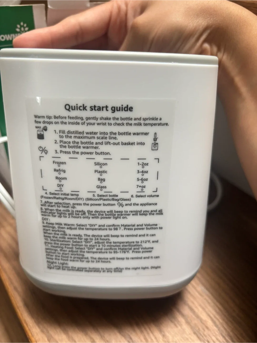 Grownsy N9T Bottle Warmer - Brand New! image indicator(6)