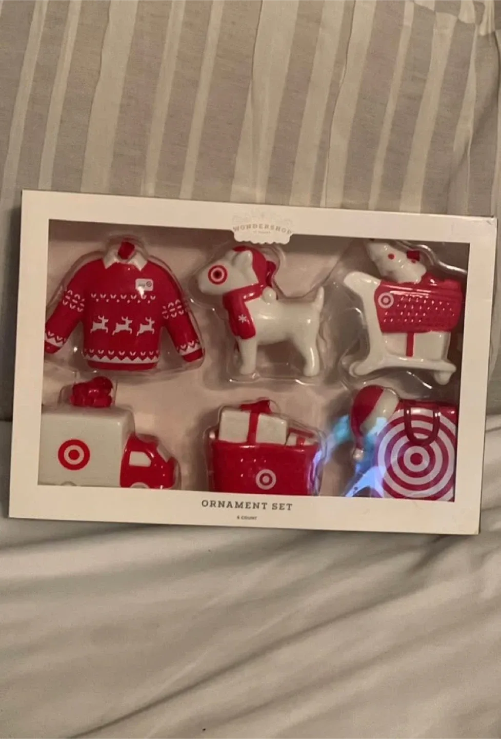 Wondershop Target Ornament Set - 6 Count, New in Box