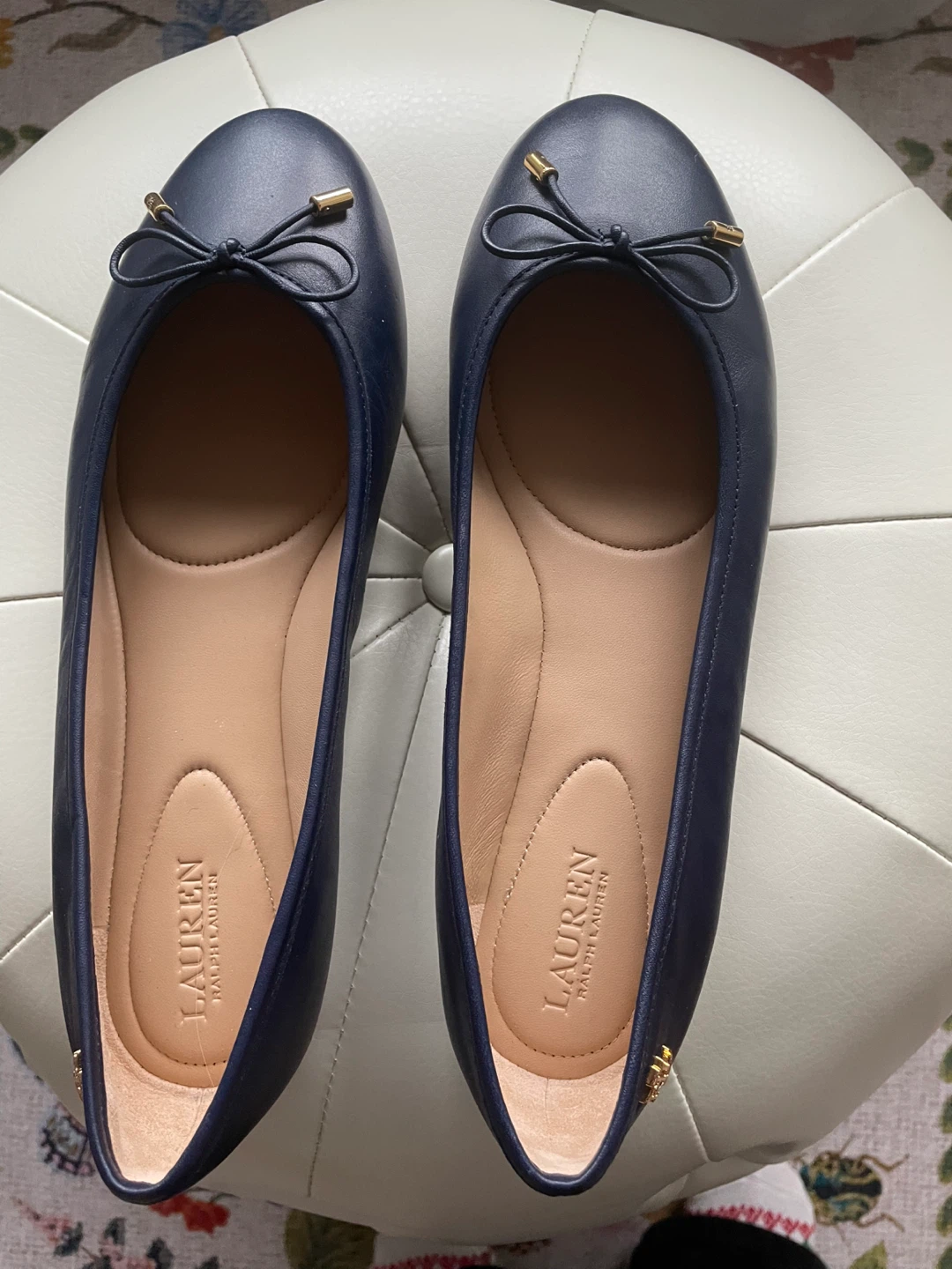 Ralph Lauren Navy Blue Ballet Flats