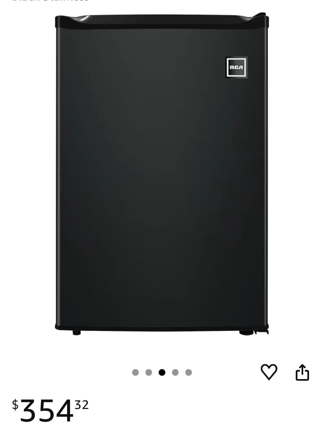 RCA Black Mini Fridge