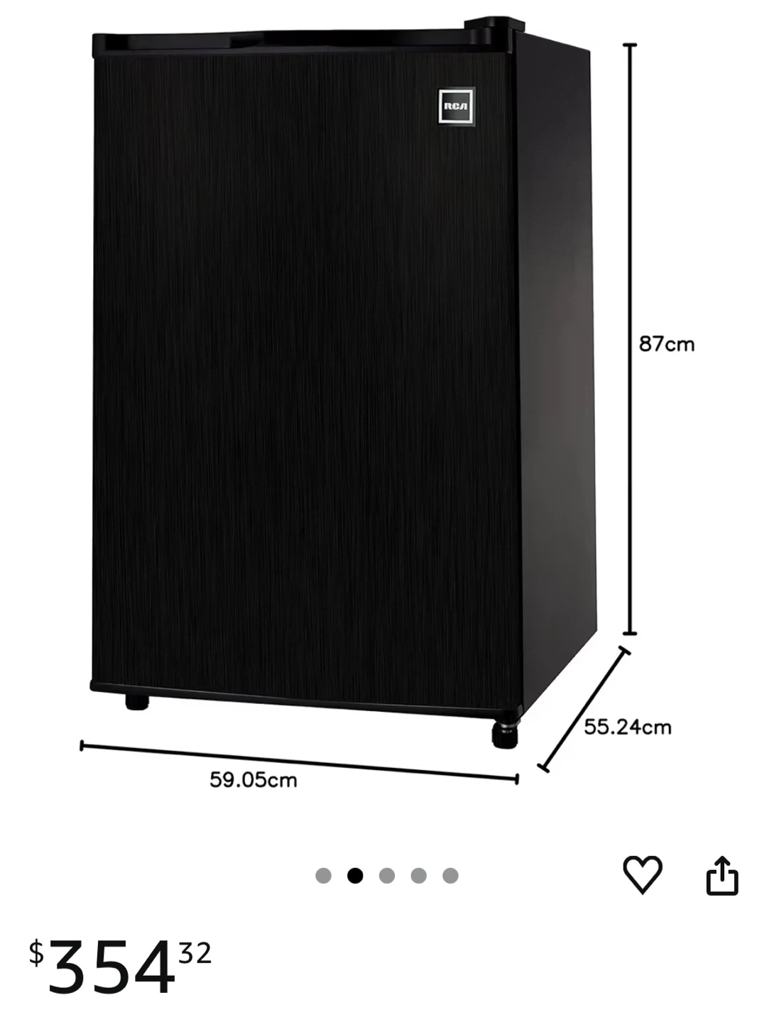 RCA Black Mini Fridge - photo 2