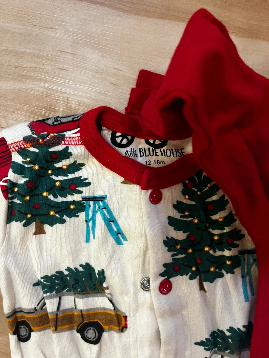 Little Blue House Holiday Christmas 12-18M Baby Sleepers image indicator(2)