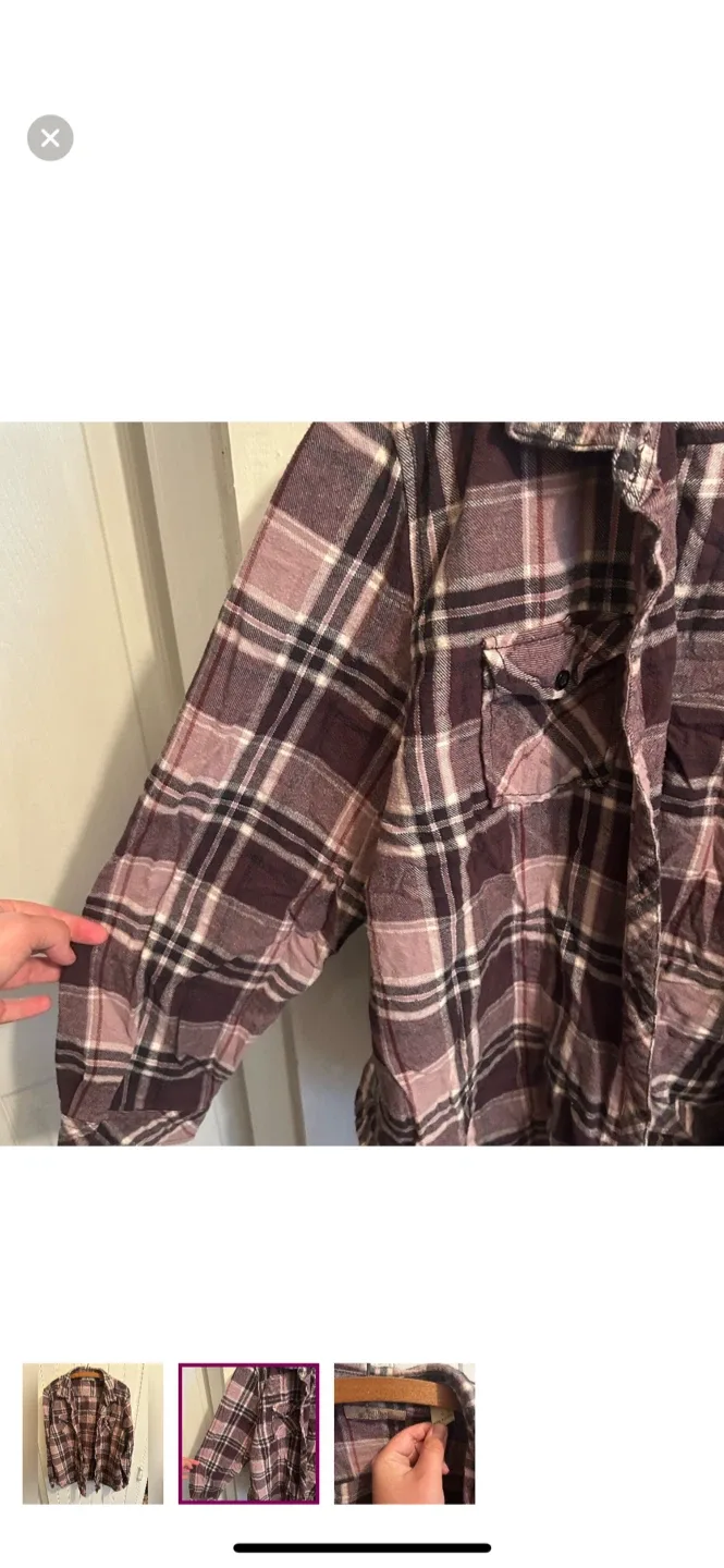 Natural Reflections 1X Flannel Shirt image indicator(2)