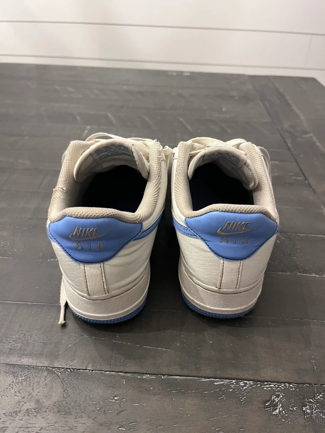 Women's Nike Air Force 1 Low White Blue Size 8 image indicator(8)