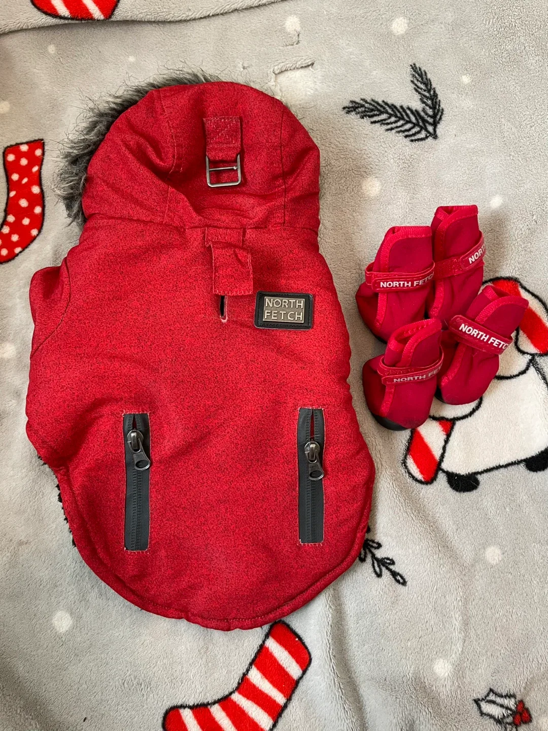 XS 10” North Fetch Dog Winter Coat & Boots