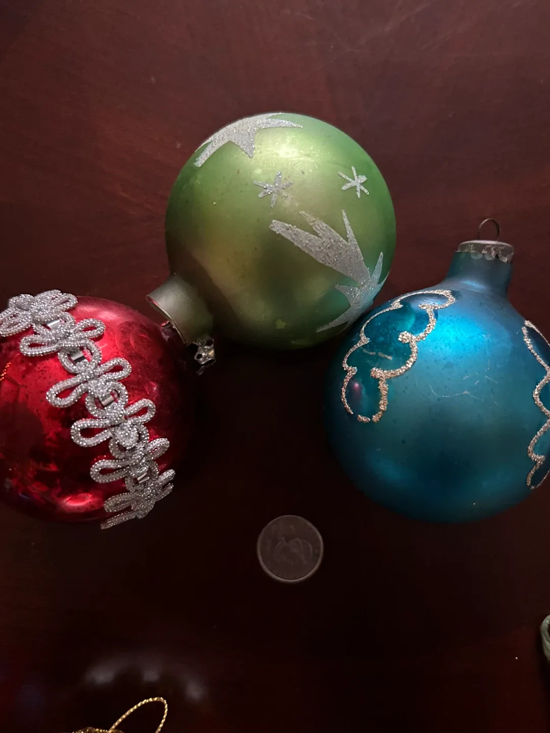 $8 mixed lot of 10 Xmas bulbs Christmas tree decorations image indicator(6)