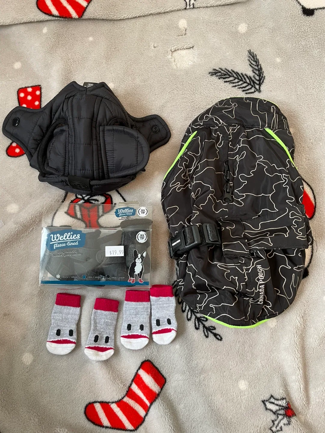 XS 10” Dog Winter Coat, Hat, Boots & Socks