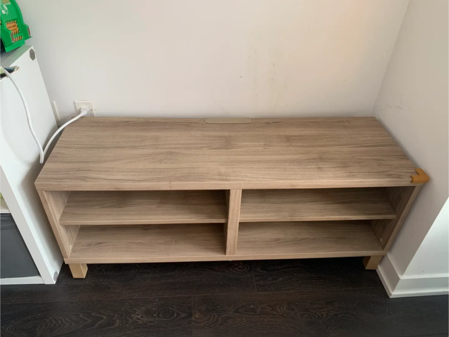 IKEA BESTA TV Bench - White Stained Oak Effect