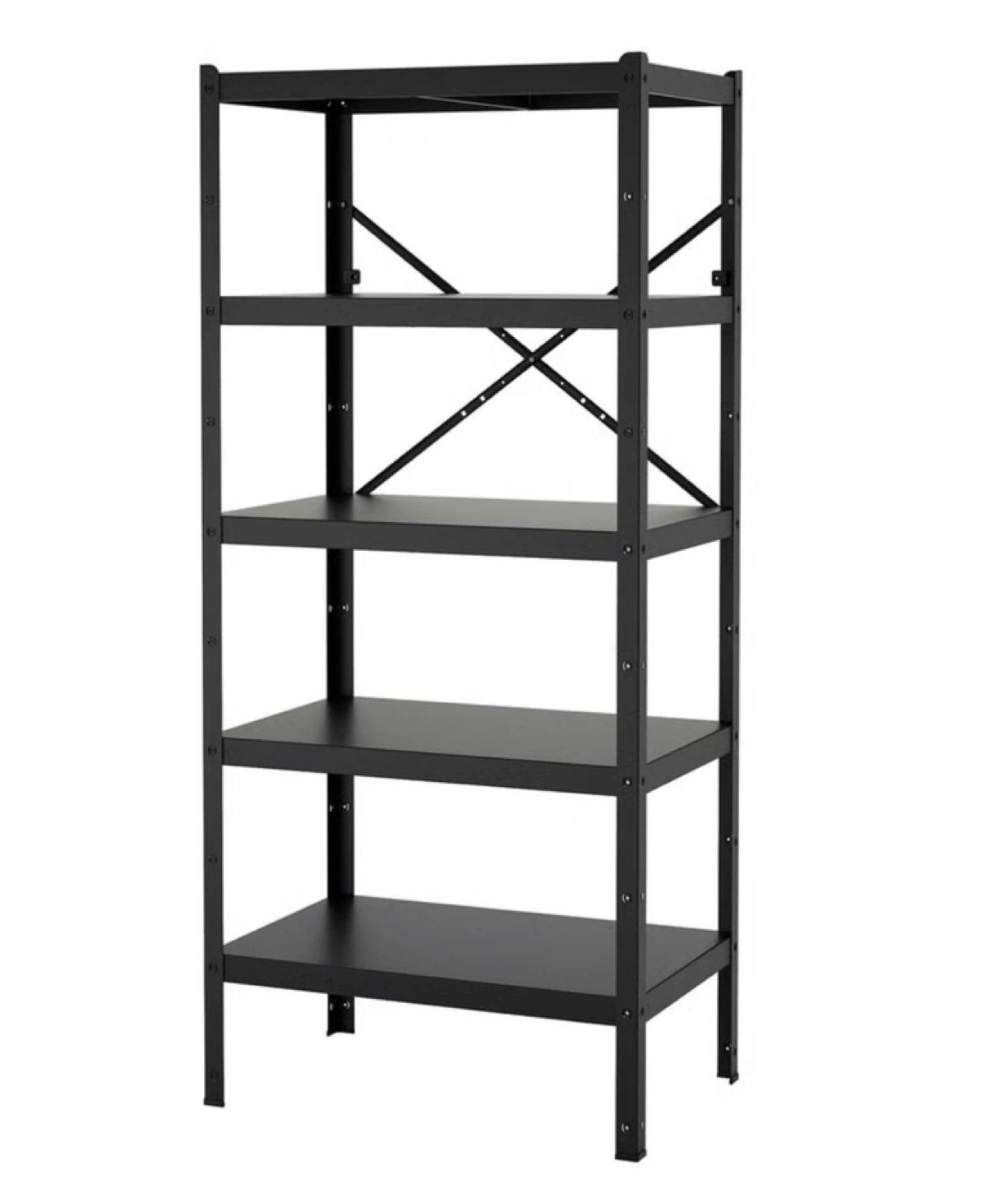 IKEA Bror Black Metal & Wood Adjustable Shelving (3 available)