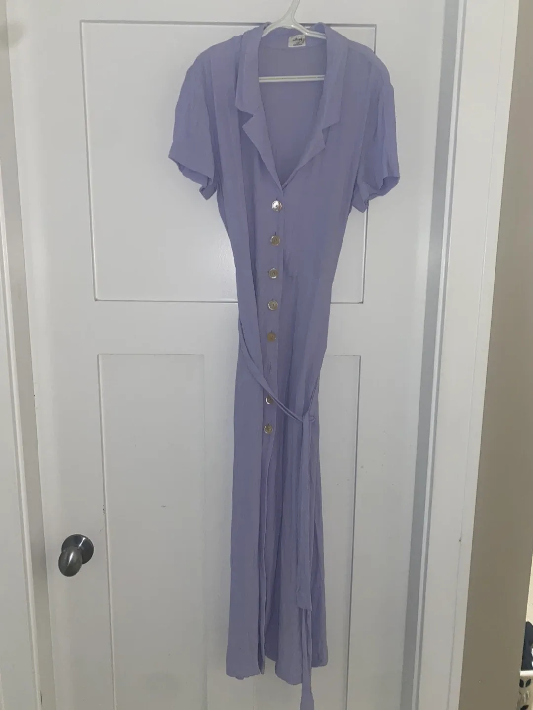 Wilfred Light Purple Button Midi Maxi Dress image indicator(2)