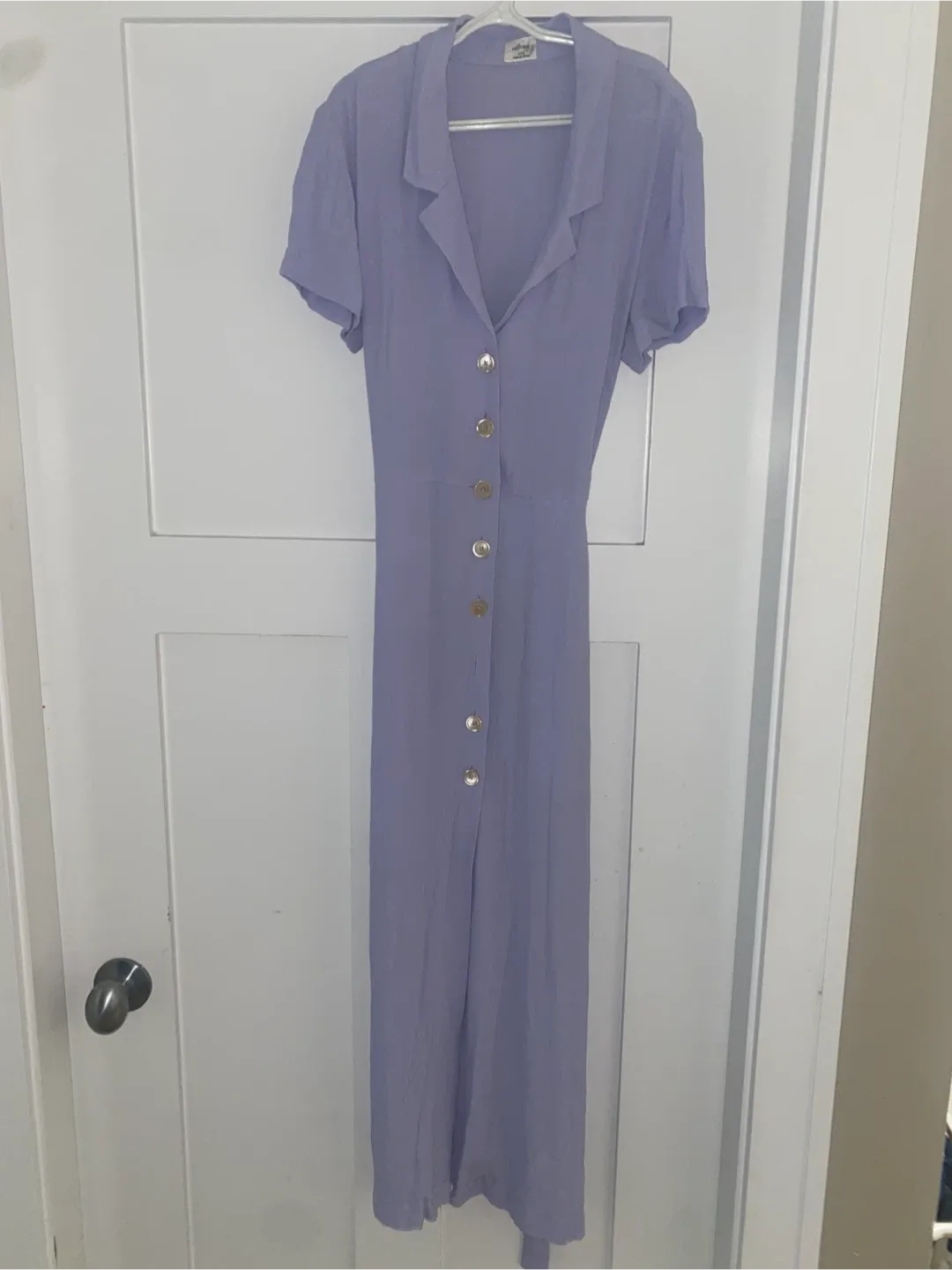 Wilfred Light Purple Button Midi Maxi Dress