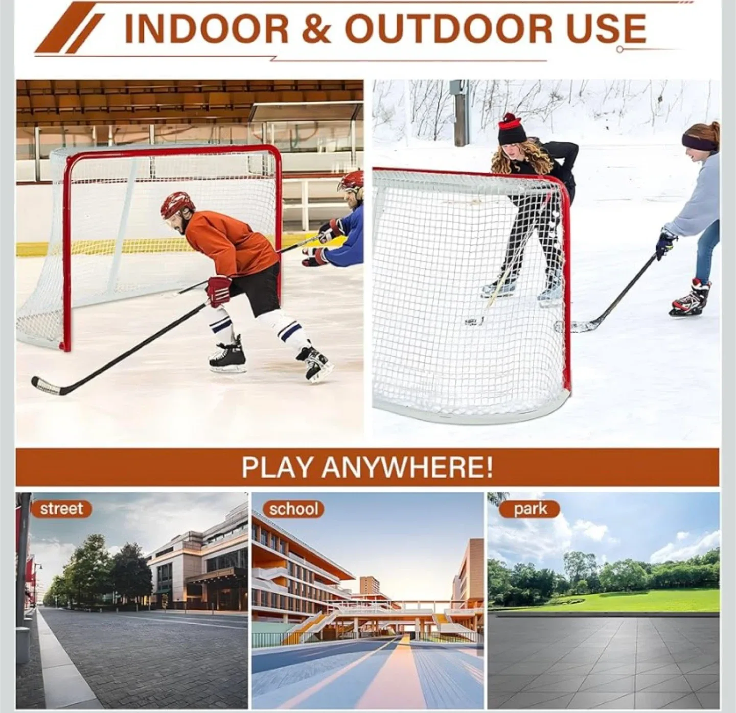 New 72” Steel Hockey Net image indicator(6)