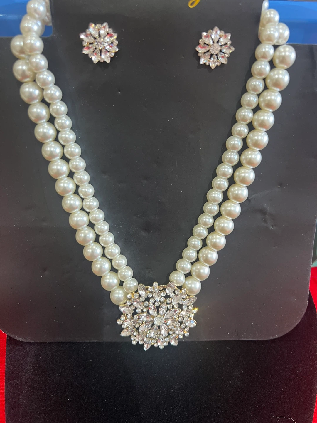 Pearl Necklace & Earring Set - photo 2