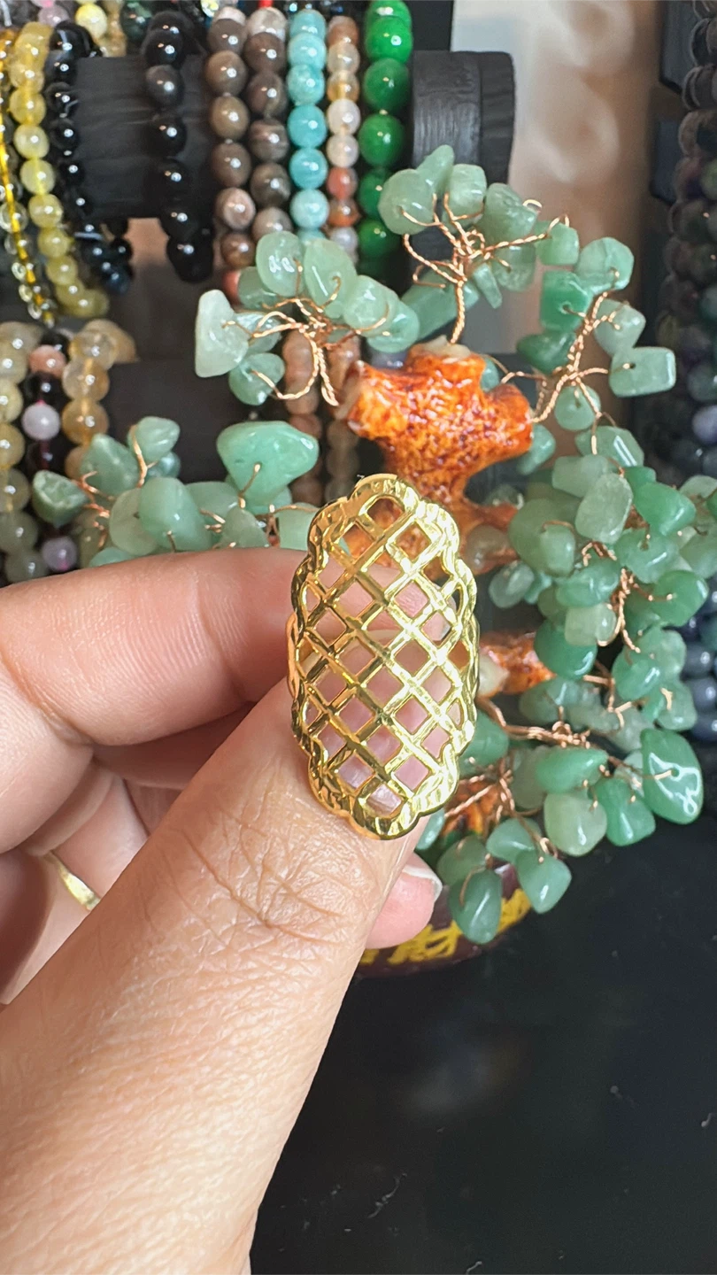 18k Gold Lattice Ring
