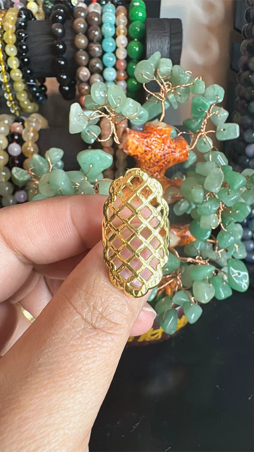 18k Gold Lattice Ring