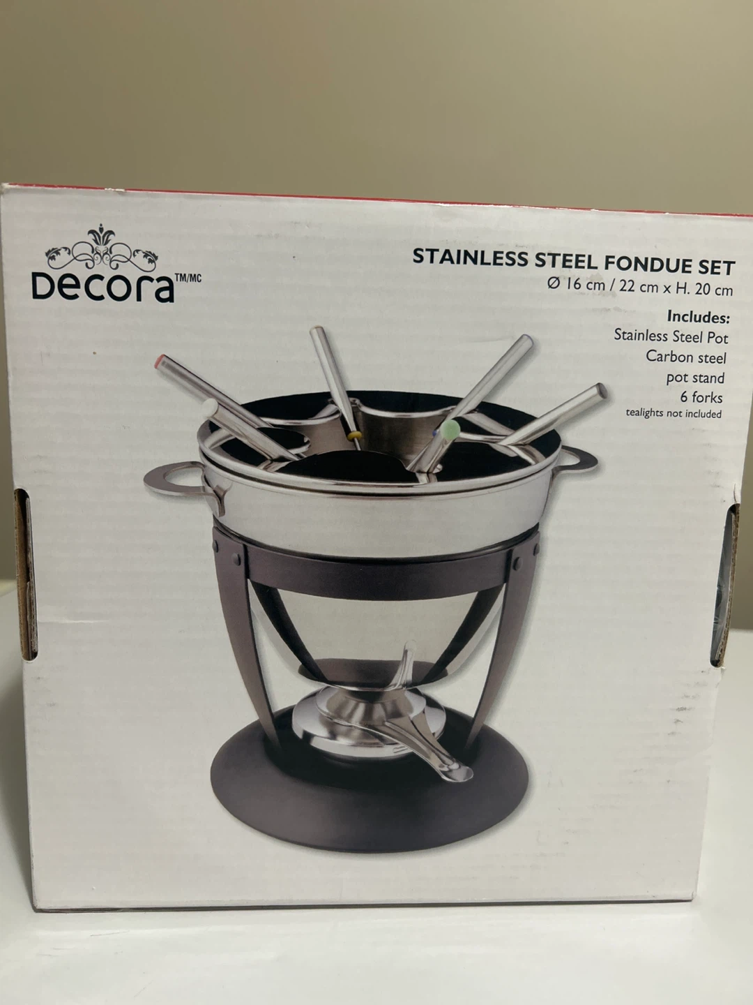 New Decora Stainless Steel Fondue Set